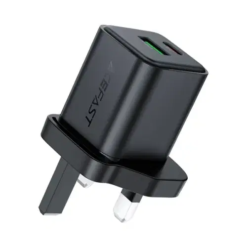 Acefast A99 PD30W GaN (USB-C+USB-A) charger (UK) , 