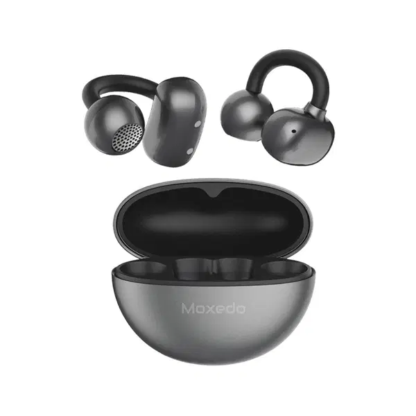 Moxedo True Open Ear Earbuds S8, Bluetooth 5.4 Earphones With USB C Case, Ear Hook Headphone, Active Noise Cancellation, 24H Battery, , 