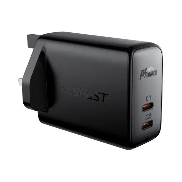 Acefast A12 PD40W(USB-C+USB-C) dual port charger (UK) , 