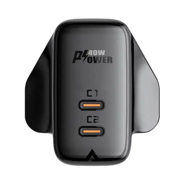 Acefast A12 PD40W(USB-C+USB-C) dual port charger (UK) ,  - Hover