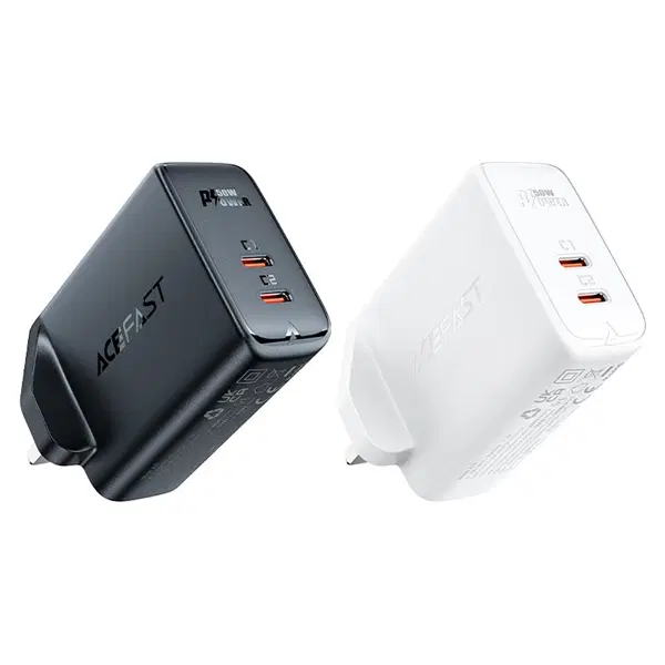 Acefast A32 PD50W GaN (USB-C+USB-C) dual port charger (UK) ,  - Hover