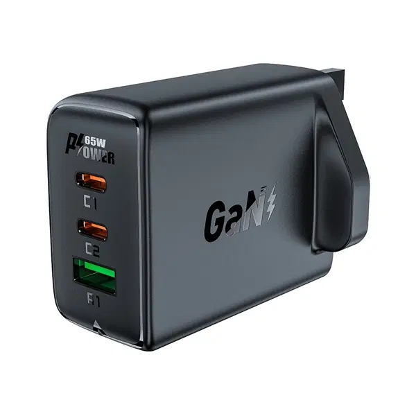 Acefast A44 PD65W GaN (2USB-C+USB-A) charger (UK) , 