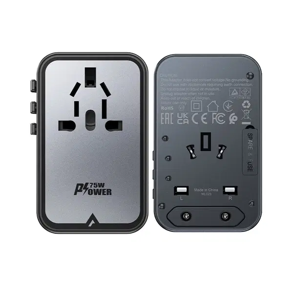 Acefast Z1 PD75W GaN (3USB-C+2USB-A) multifunctional charging adapter ,  - Hover