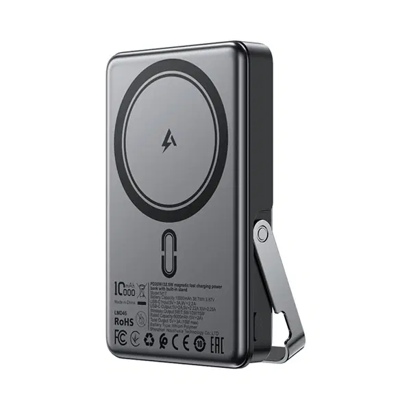 Acefast M17-10000 PD20W/22.5W magnetic fast charging power bank with built-in stand , 