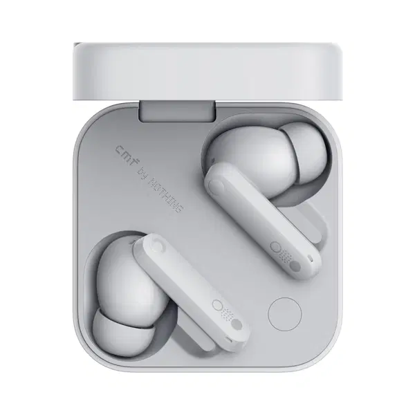 CMF by Nothing Buds Pro 2 Wirelesss earphones with HiFi sound, 50 dB Smart Active Noise Cancellation, 6 HD mics and Spatial Audio , Light Gray