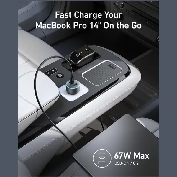 Anker 535 Car Charger 67W  3-Port with USB-C Cable A2731HA1 ,  - Hover