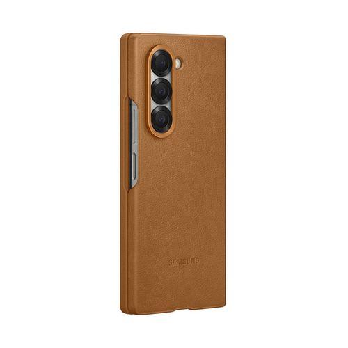 SAMSUNG FOLD 6 VEGAN LEATHER CASE BROWN , ALL COLOUR