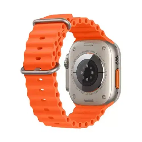 Apple Watch Ultra 2 MREH3AE/A  GPS + Cellular 49mm Titanium Case With Orange Ocean Band , Orange Ocean