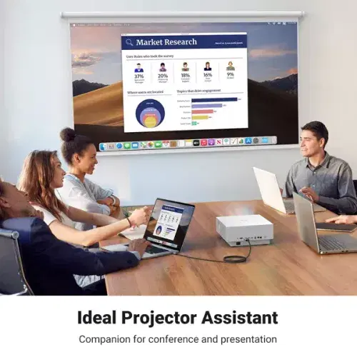 Ugreen USB-C to HDMI Male to Male Cable Aluminum Shell 1.5m (Gray) ,