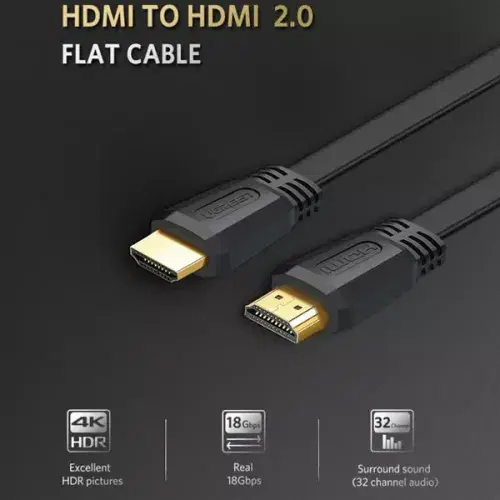 UGREEN HDMI Flat Cable 1.5m (Black) ,