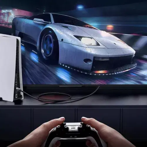 Ugreen Cat 8 Shielded Round Braided Ethernet Cable / 5M / Modular Plugs / 40Gbps 2000MHz RJ45 / Compatible Gaming PC PS5 PS4 PS3 Xbox Modem Router ,