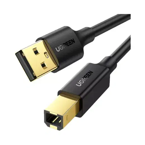 Ugreen USB 2.0 AM to BM Print Cable 3m - Black ,