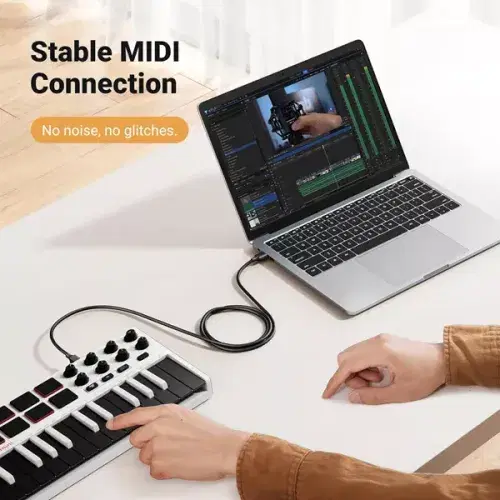 Ugreen USB 2.0 AM to BM Print Cable 3m - Black ,