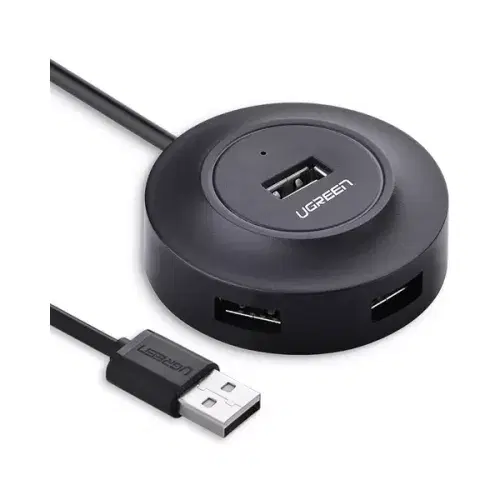Ugreen USB 2.0 Hub 4 Ports for Your PC, Cell Phones, ,