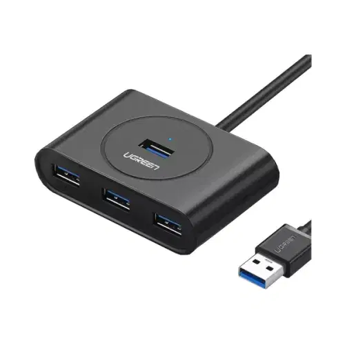 Ugreen 4-in-1 USB 3.0 Data Hub 1 meter cable (Black) ,
