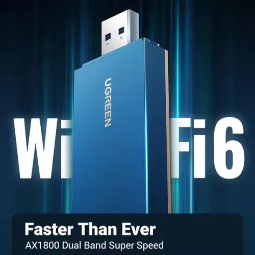 UGREEN  AX1800 Dual-Band Wireless Adapter (Wi-Fi 6) ,