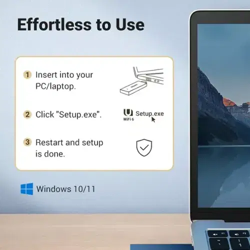 UGREEN  AX1800 Dual-Band Wireless Adapter (Wi-Fi 6) ,