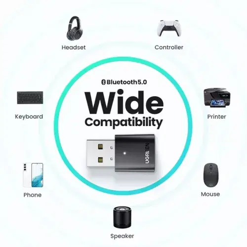 Ugreen Usb Bluetooth 5.0 Adpater - Black ,