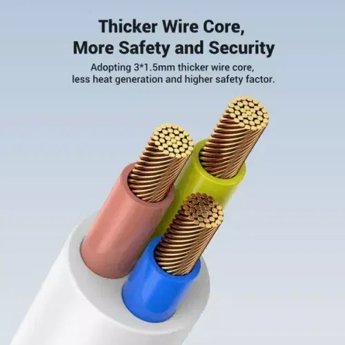 Ugreen 30W 3 AC Power Strip With Master Switch (2A1C) ,