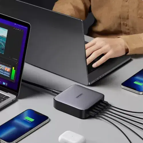 UGREEN Nexode 200W USB C GaN Charger-6 Ports Desktop Charger ,