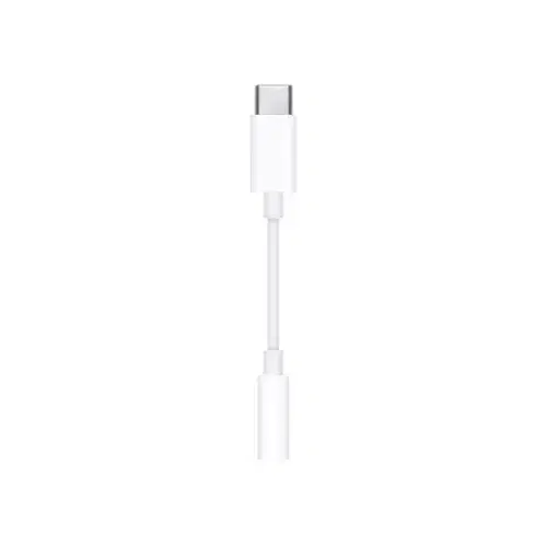 Apple USB-C to 3.5 mm Headphone Jack Adapter (MU7E2ZM/A) ,