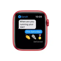 Apple Watch Series 6 44mm GPS Red Aluminium Case with Red Sport Band , Red Aluminium