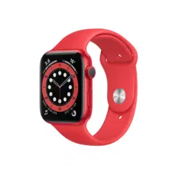 Apple Watch Series 6 44mm GPS Red Aluminium Case with Red Sport Band , Red Aluminium