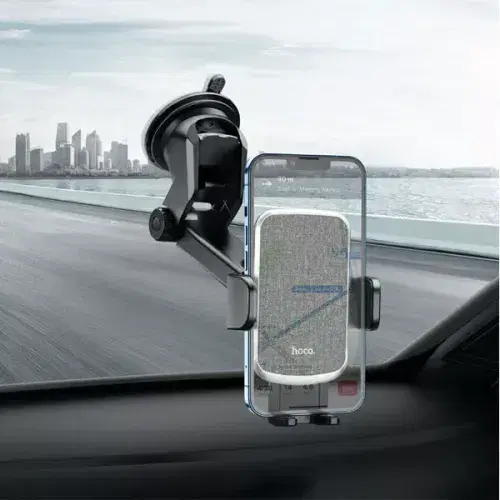 Hoco CA95 Polaris push-type telescopic suction cup car holder ,