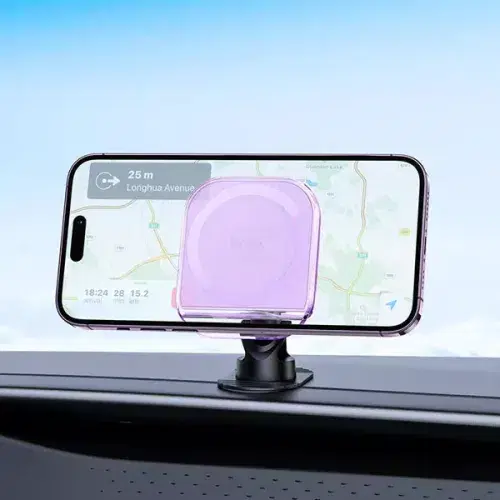 Hoco H43 Crystal ring magnetic car holder(center console) ,