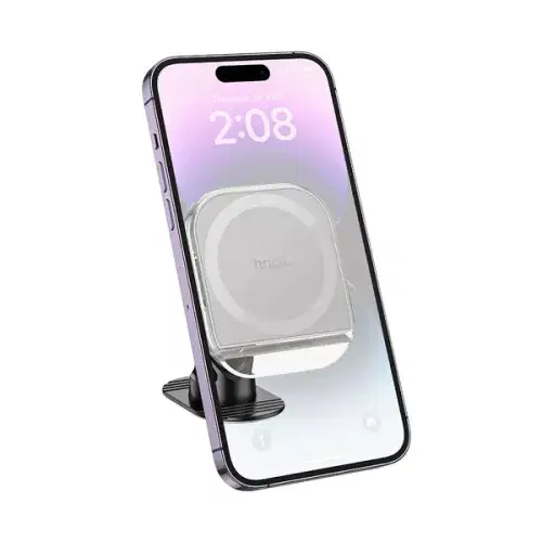 Hoco H43 Crystal ring magnetic car holder(center console) ,