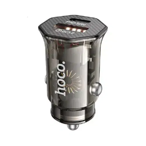 Hoco DZ16 Apex PD30W+QC3.0 dual-port car charger set(iP) ,