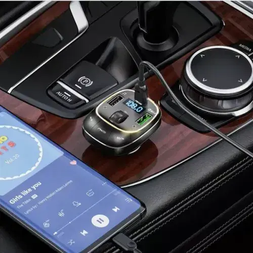 Hoco E76 Pole PD45W+QC3.0 car  BT FM transmitter ,
