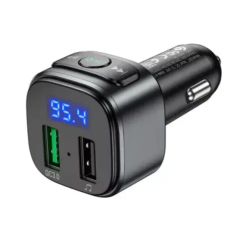 Hoco E67 Fighter QC3.0 car BT  FM transmitter ,