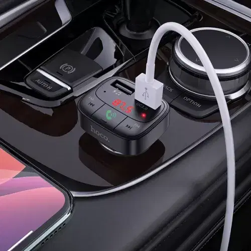 Hoco E59 Promise QC3.0 car BT  FM transmitter ,
