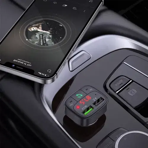 Hoco E59 Promise QC3.0 car BT  FM transmitter ,