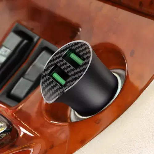 Hoco Z39 Farsighted dual port QC3.0 Car charger set(Type C) ,