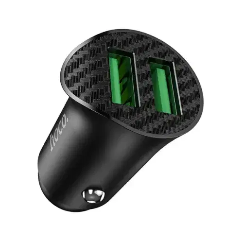 Hoco Z39 Farsighted dual port QC3.0 Car charger set(Type C) ,