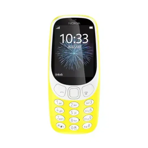 Nokia 3310 DS 2G , 16MB , Yellow