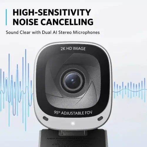 Anker PowerConf C200 2K Webcam A3369011 - Black ,