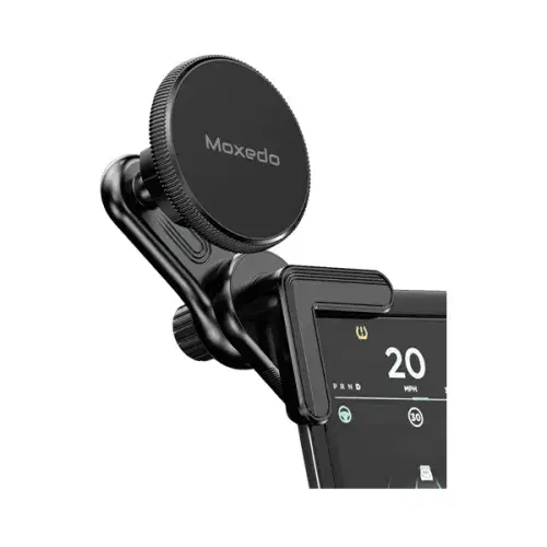 Moxedo Clip-On Magnetic Bracket Floating Screen Magnetic Phone Holder 90° Base Angle with Adhesive Metal Plates ,