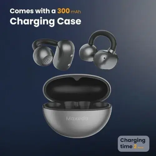Moxedo True Open Ear Earbuds S8, Bluetooth 5.4 Earphones With USB C Case, Ear Hook Headphone, Active Noise Cancellation, 24H Battery, ,