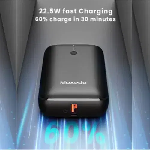 Moxedo Porta-Go Mini Power Bank 10000mAh  22.5 W | Type-C and USB-A - MX-WPB011 ,