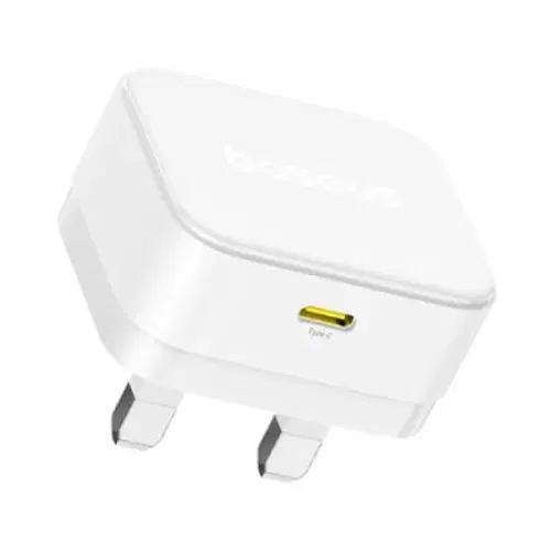 Baseus Palm 30W PD Type-C Fast Charging Wall Charger - UK Plug with Ultra Fast Charging Type-C to Type-C Data Cable 1M ,