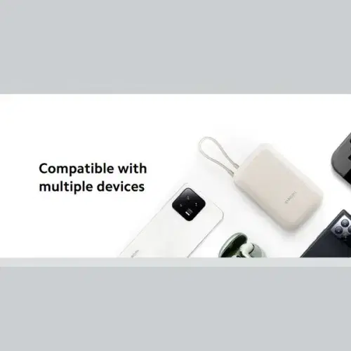 Xiaomi Power Bank 10000mAh (Integrated Cable) ,