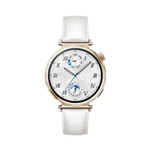 HUAWEI Watch GT 5 41mm With 1.32 Inch AMOLED Display  7 Day Battery Life  5 ATM Water-Resistant  White Composite Leather Strap , ALL COLOUR