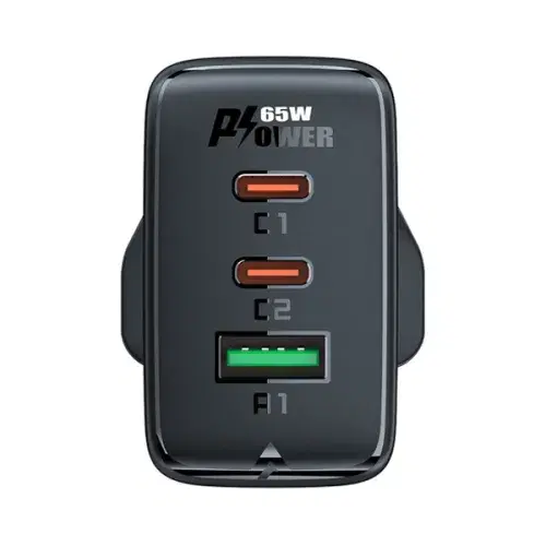 Acefast A44 PD65W GaN (2USB-C+USB-A) charger (UK) ,