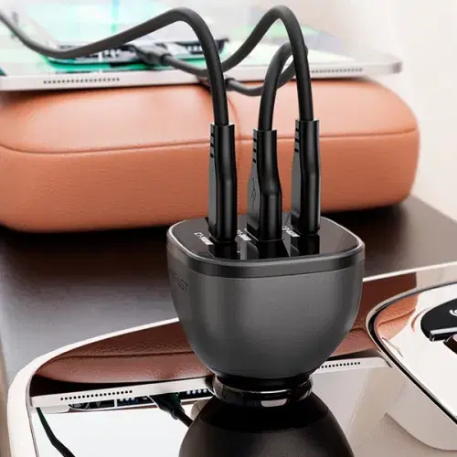 Acefast B14 165W (2USB-C+USB-A) 3-port car charger ,