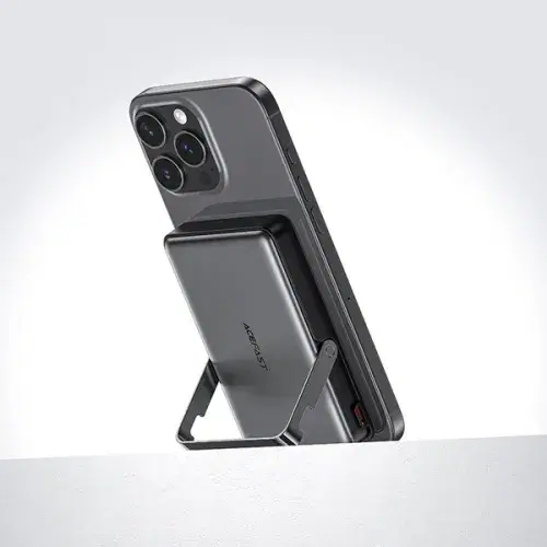 Acefast M17-10000 PD20W/22.5W magnetic fast charging power bank with built-in stand ,