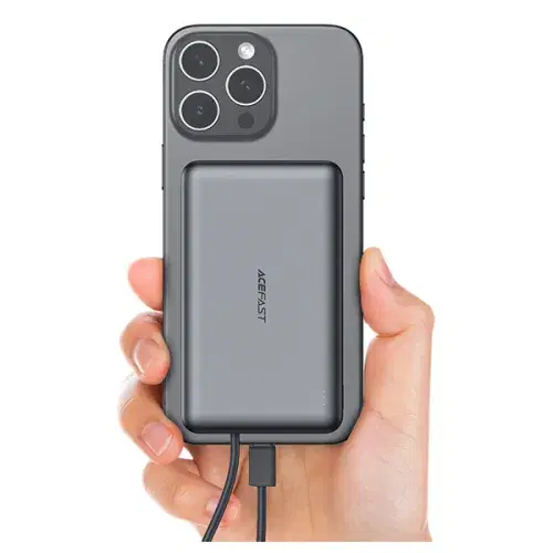 Acefast M18-10000 PD20W/22.5W magnetic fast charging power bank with built-in cable ,
