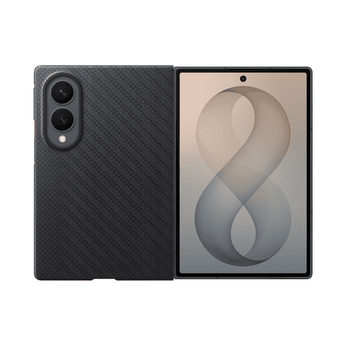Samsung Galaxy Z Fold8 Ultra Carbon Magnet Case - Black , Black